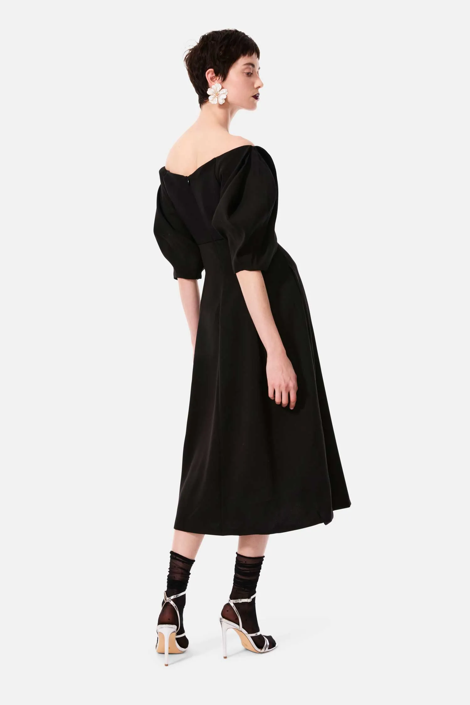 black bird panel dress