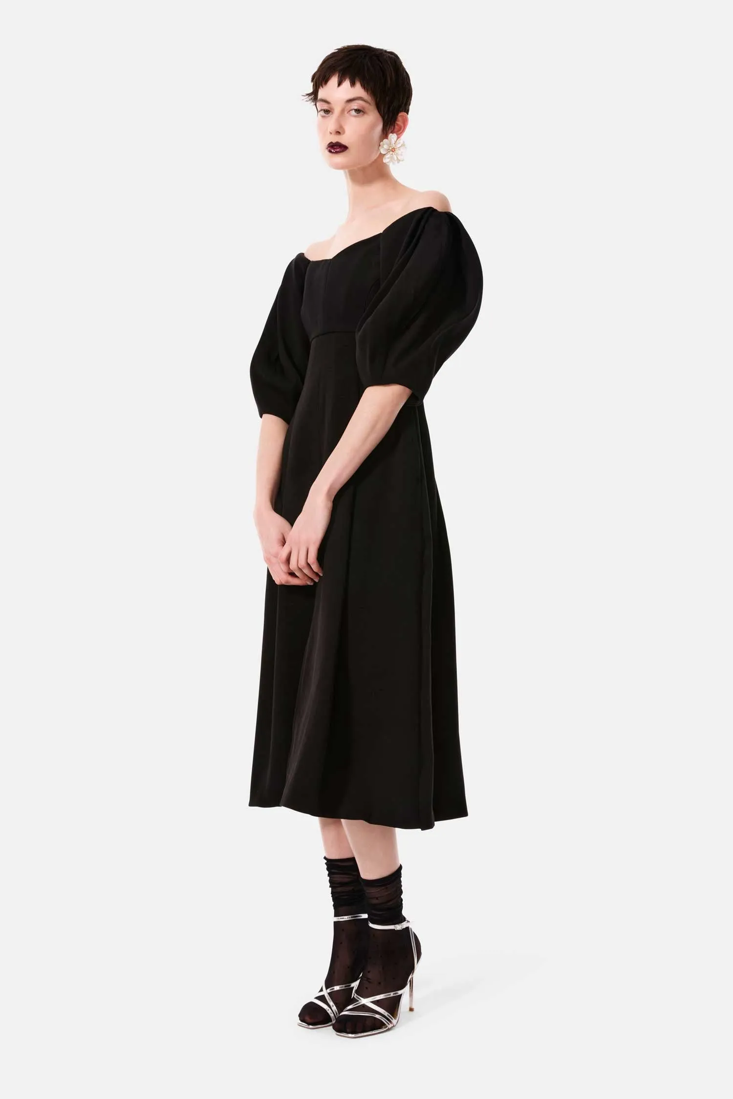 black bird panel dress