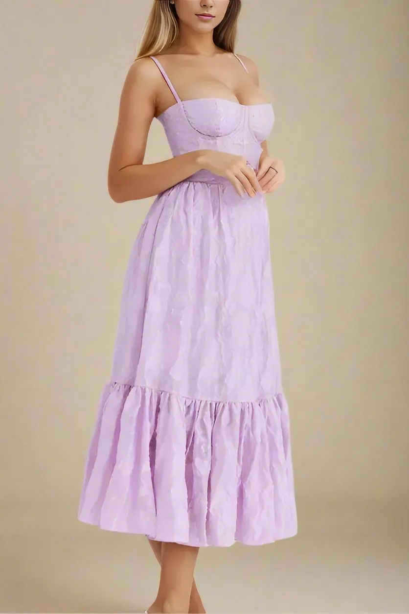 Cameron Bodycon Midi Dress - Violet