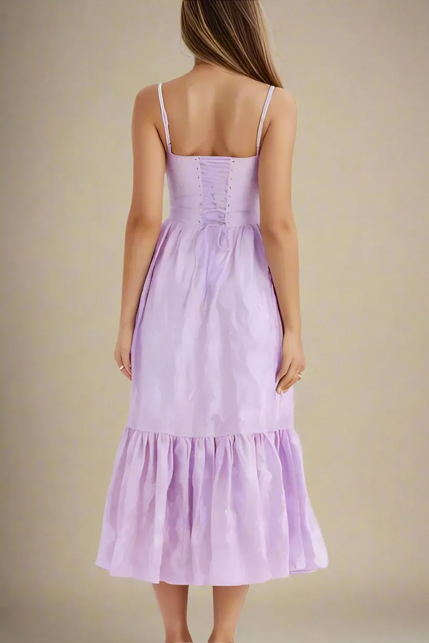 Cameron Bodycon Midi Dress - Violet