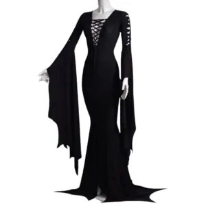 Funki Buys | Dresses | Women's Goth Lace Up Halloween Dress