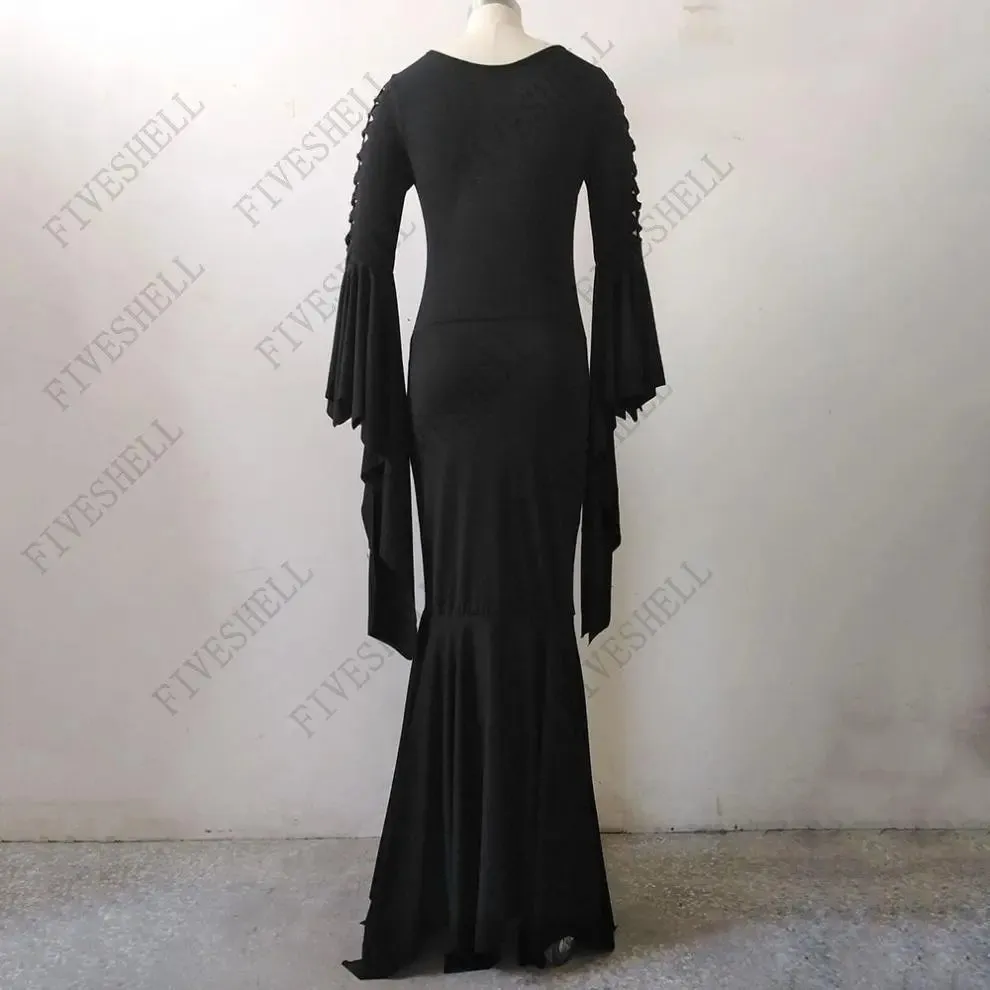 Funki Buys | Dresses | Women's Goth Lace Up Halloween Dress