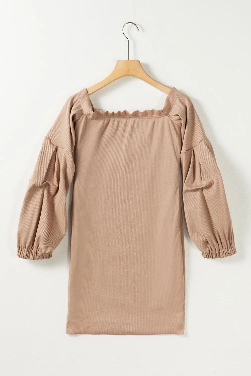 Ruched Off Shoulder Long Sleeve Dress | Winter Dresses | Mini Dress