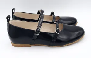 Sonatina Black Patent Double Strap Mary Jane