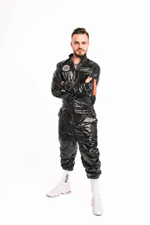 x-forceone flight suit I shiny black I nylon